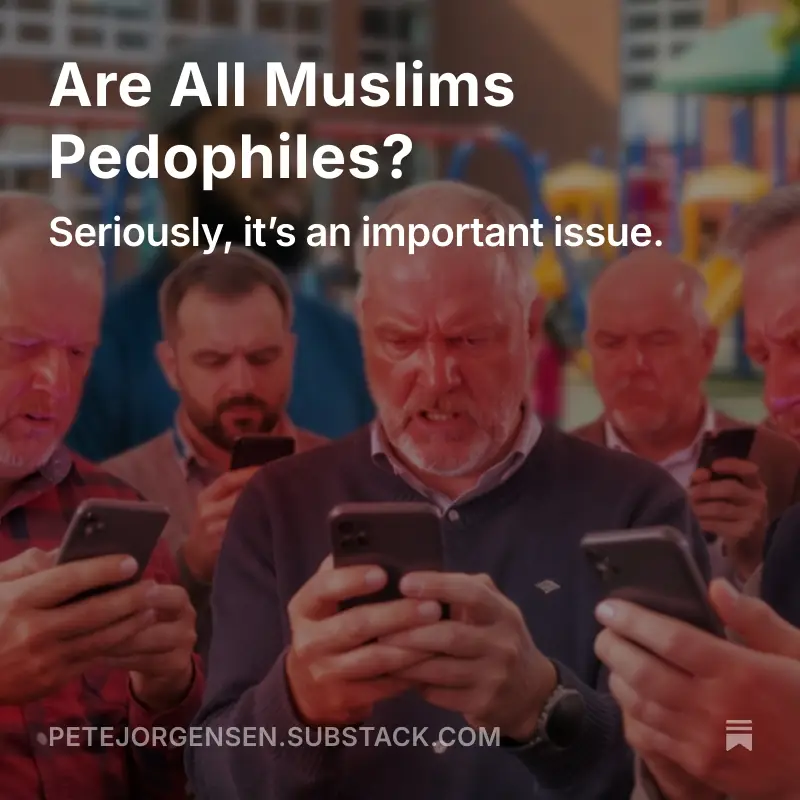 A group of angry white middle-aged men staring at their phones